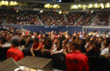 This is a pic of the actual crowd on the day I opened up for Carlos Vives in Toronto.